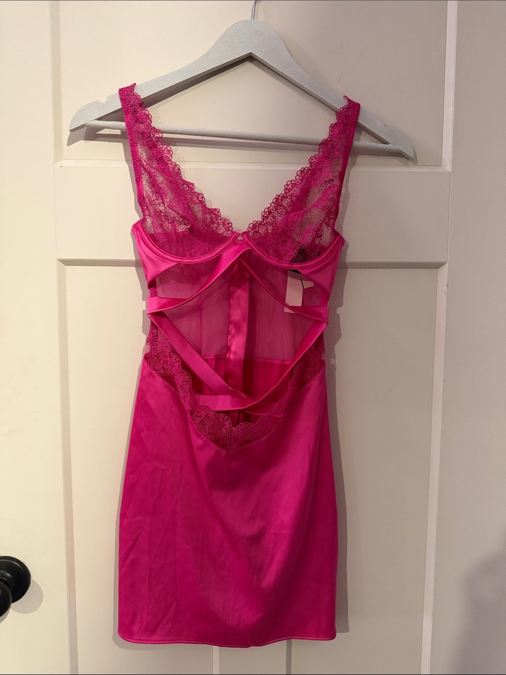 New with tags Victoria secret hot Pink Lace Cutout  Women Intimates & Sleepwear